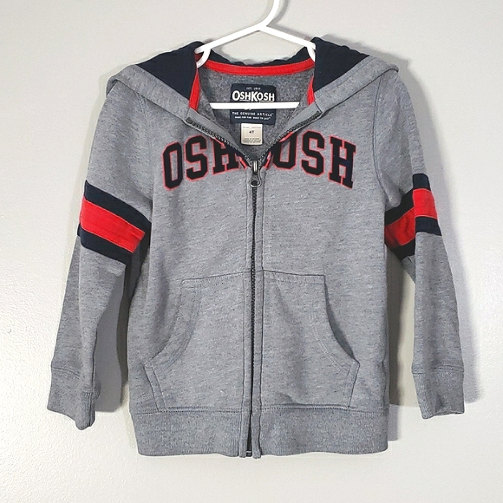 Osh Kosh zip up sweatshirt, 4T